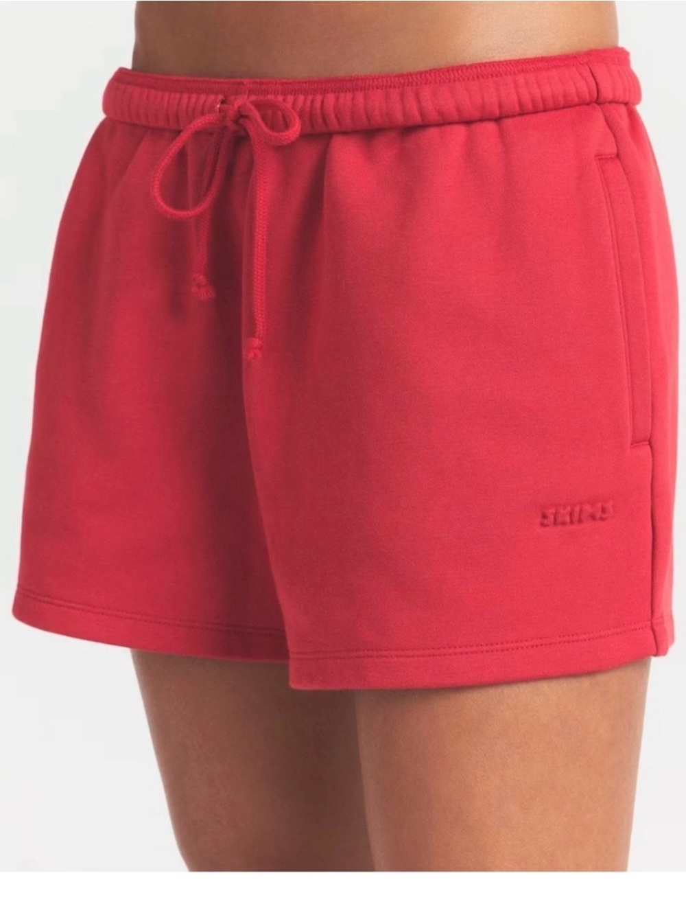 Skims short washed red